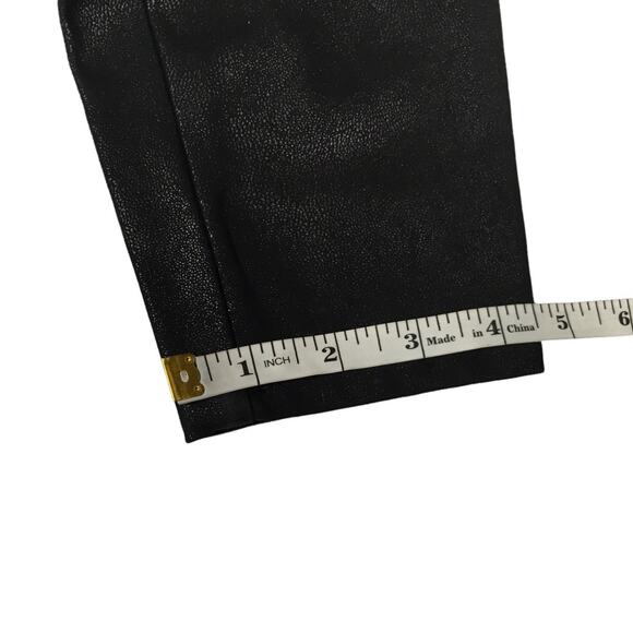 BlankNYC Leggings Happy Hour Black Texture Faux Leather Pull On Pants Women's 27 - Picture 8 of 16